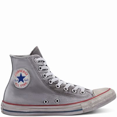 Converse Chuck Taylor All Star Canvas Smoke - Naisten Matalavartiset Tennarit - Harmaat/Valkoinen